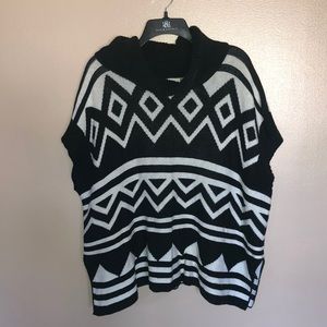 Sweater poncho